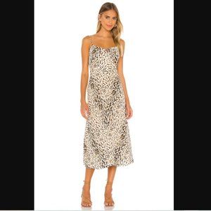 Joie Leopard Cami Midi Dress Size 0 XS